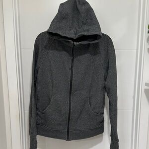 Lululemon Scuba Dark Gray Zip-Up Hoodie